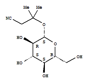 Molecular Structure of 126050-09-7 (Butanenitrile, 3-(b-D-glucopyranosyloxy)-3-methyl-)