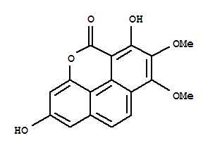 Molecular Structure of 126211-10-7 (5H-Phenanthro[4,5-bcd]pyran-5-one,2,6-dihydroxy-7,8-dimethoxy- (9CI))