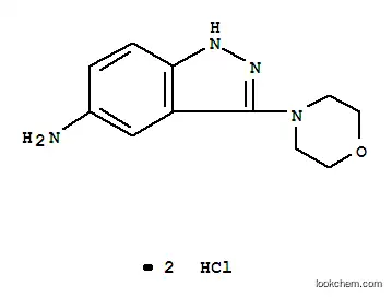 Molecular Structure of 126596-47-2 (3-morpholin-4-yl-1H-indazol-5-amine dihydrochloride)