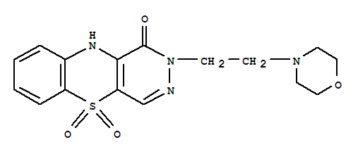 126598-44-5,2-(2-morpholin-4-ylethyl)-2,3-dihydro-1H-pyridazino[4,5-b][1,4]benzothiazin-1-one 5,5-dioxide,