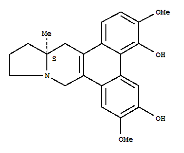 126624-15-5,Dibenzo[f,h]pyrrolo[1,2-b]isoquinoline-4,6-diol,9,11,12,13,13a,14-hexahydro-3,7-dimethoxy-13a-methyl-, (13aS)-,Dibenzo[f,h]pyrrolo[1,2-b]isoquinoline-4,6-diol,9,11,12,13,13a,14-hexahydro-3,7-dimethoxy-13a-methyl-, (S)-; Tyloindicine C