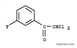 Molecular Structure of 127728-55-6 (Ethanone, 2,2-dichloro-1-(3-fluorophenyl)- (9CI))