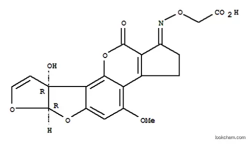 Molecular Structure of 127862-46-8 (aflatoxin M1-(O-carboxymethyl)oxime)