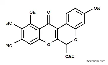 [1]Benzopyrano[3,4-b][1]benzopyran-12(6H)-one,6-(acetyloxy)-3,9,10,11-tetrahydroxy- (9CI)