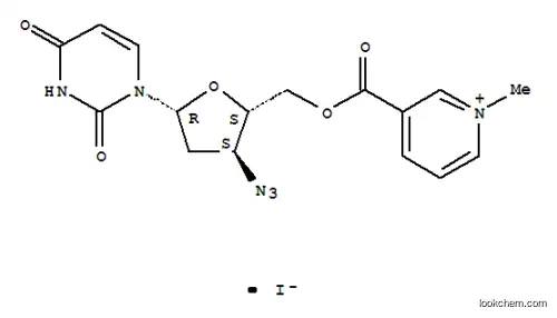 Molecular Structure of 128526-52-3 (Uridine,3'-azido-2',3'-dideoxy-, 5'-ester with 3-carboxy-1-methylpyridinium iodide(9CI))