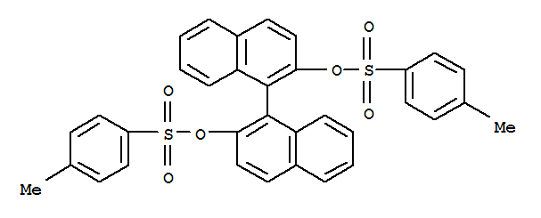 Molecular Structure of 128544-06-9 ([1,1'-Binaphthalene]-2,2'-diol,2,2'-bis(4-methylbenzenesulfonate), (1S)-)