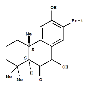 Molecular Structure of 128741-29-7 (9(5H)-Phenanthrenone,4b,6,7,8,8a,10-hexahydro-3,10-dihydroxy-4b,8,8-trimethyl-2-(1-methylethyl)-,(4bS,8aS)-)