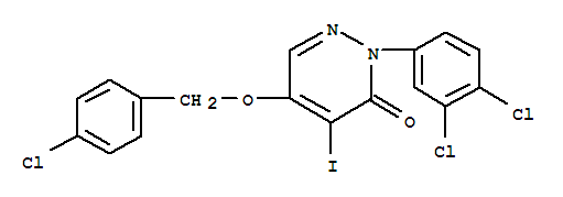 128758-37-2,5-[(4-chlorobenzyl)oxy]-2-(3,4-dichlorophenyl)-4-iodopyridazin-3(2H)-one,