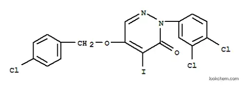 Molecular Structure of 128758-37-2 (5-[(4-chlorobenzyl)oxy]-2-(3,4-dichlorophenyl)-4-iodopyridazin-3(2H)-one)