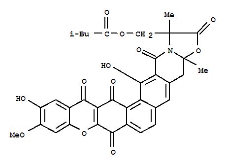 Butanoic acid,3-methyl-,(1,2,3a,4,8,14,15,17-octahydro-12-hydroxy-11-methoxy-1,3a-dimethyl-2,8,14,15,17-pentaoxo[1]benzopyrano[2',3':6,7]naphth[2,1-g]oxazolo[3,2-b]isoquinolin-1-yl)methylester (9CI)