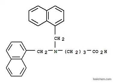 Molecular Structure of 129041-16-3 (4-[bis(naphthalen-1-ylmethyl)amino]butanoic acid)