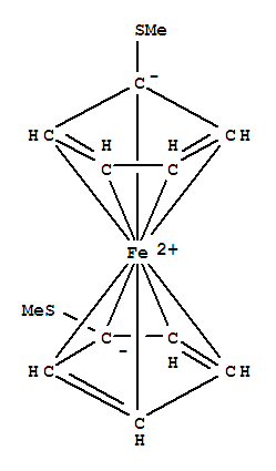 Molecular Structure of 1293-94-3 (Ferrocene,1,1'-bis(methylthio)-)