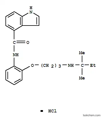 1H-Indole-4-carboxamide, N-(2-(3-((1,1-dimethylpropyl)amino)propoxy)phenyl)-, monohydrochloride