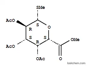 Molecular Structure of 129541-34-0 (METHYL 2,3,4-TRI-O-ACETYL-BETA-D-THIOGALACTOPYRANOSIDURONIC ACID METHYL ESTER)