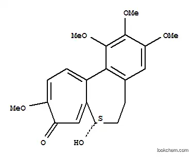 Molecular Structure of 129724-66-9 (Benzo[a]heptalen-9(5H)-one,6,7-dihydro-7-hydroxy-1,2,3,10-tetramethoxy-, (7S)-)