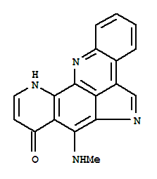 Molecular Structure of 129744-15-6 (Benzo[b]pyrrolo[4,3,2-de][1,10]phenanthrolin-8(11H)-one,7-(methylamino)-)
