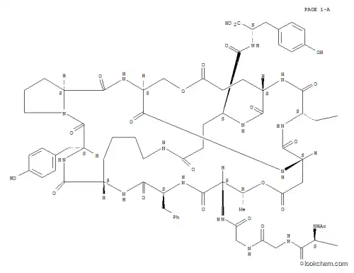 Molecular Structure of 129833-05-2 (Microviridin A (9CI))