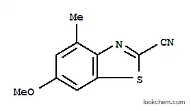 Molecular Structure of 130593-24-7 (2-Benzothiazolecarbonitrile,6-methoxy-4-methyl-(9CI))