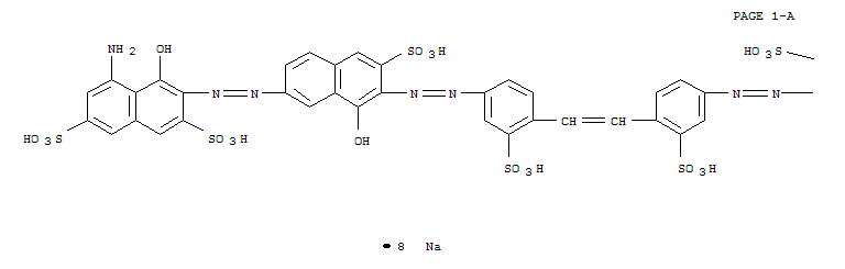 Molecular Structure of 130640-96-9 (2,7-Naphthalenedisulfonicacid,3,3'-[1,2-ethenediylbis[(3-sulfo-4,1-phenylene)azo(8-hydroxy-6-sulfo-7,2-naphthalenediyl)azo]]bis[5-amino-4-hydroxy-,octasodium salt (9CI))