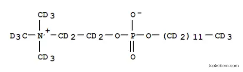 Molecular Structure of 130890-78-7 (DODECYLPHOSPHORYLCHOLINE-D38)