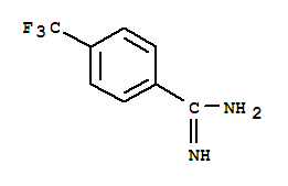 Molecular Structure of 131472-28-1 (Benzenecarboximidamide,4-(trifluoromethyl)-)