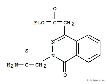 Molecular Structure of 131666-72-3 (ETHYL 2-[3-(2-AMINO-2-THIOXOETHYL)-4-OXO-3,4-DIHYDROPHTHALAZIN-1-YL]ACETATE)