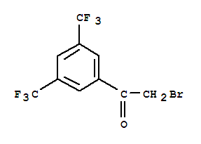 Molecular Structure of 131805-94-2 (Ethanone,1-[3,5-bis(trifluoromethyl)phenyl]-2-bromo-)