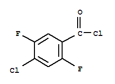 Molecular Structure of 132794-08-2 (Benzoyl chloride,4-chloro-2,5-difluoro-)
