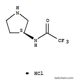 Molecular Structure of 132883-43-3 ((3S)-(-)-3-(TRIFLUOROACETAMIDO)PYRROLIDINE HYDROCHLORIDE)