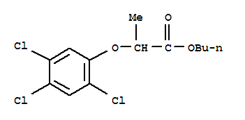 13557-98-7,butyl 2-(2,4,5-trichlorophenoxy)propionate,Propionicacid, 2-(2,4,5-trichlorophenoxy)-, butyl ester (6CI,7CI,8CI); 2,4,5-TP butylester; Bu 2,4,5-TP; Butyl 2-(2,4,5-trichlorophenoxy)propionate; Fenoprop butylester; a-Trichlorophenoxypropionic acidbutyl ester