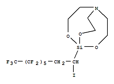 Molecular Structure of 135587-15-4 (2,8,9-Trioxa-5-aza-1-silabicyclo[3.3.3]undecane,1-(3,3,4,4,5,5,6,6,7,7,8,8,8-tridecafluoro-1-iodooctyl)-)