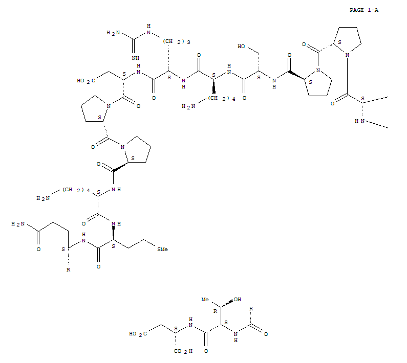 L-Aspartic acid,L-alanyl-L-valyl-L-glutaminyl-L-seryl-L-lysyl-L-prolyl-L-prolyl-L-seryl-L-lysyl-L-arginyl-L-a-aspartyl-L-prolyl-L-prolyl-L-lysyl-L-methionyl-L-glutaminyl-L-threonyl-