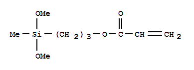 Molecular Structure of 13732-00-8 (2-Propenoic acid,3-(dimethoxymethylsilyl)propyl ester)