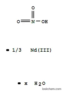 Molecular Structure of 13746-96-8 (Neodymium(III) nitrate hydrate)
