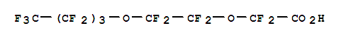 Acetic acid,2,2-difluoro-2-[1,1,2,2-tetrafluoro-2-(1,1,2,2,3,3,4,4,4-nonafluorobutoxy)ethoxy]- 137780-69-9