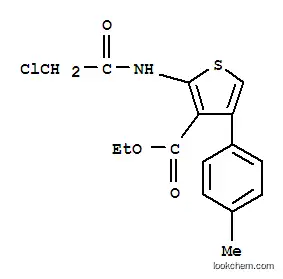 Molecular Structure of 138098-81-4 (2-(2-CHLORO-ACETYLAMINO)-4-P-TOLYL-THIOPHENE-3-CARBOXYLIC ACID ETHYL ESTER)