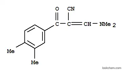 Molecular Structure of 138716-55-9 (2-[(DIMETHYLAMINO)METHYLENE]-3-(3,4-DIMETHYLPHENYL)-3-OXO-PROPANENITRILE)