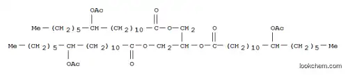 Molecular Structure of 139-43-5 (1,2,3-propanetriyl tris[12-(acetoxy)octadecanoate])