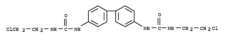Molecular Structure of 13991-69-0 (Urea,1,1'-(4,4'-biphenylylene)bis[3-(2-chloroethyl)- (8CI))