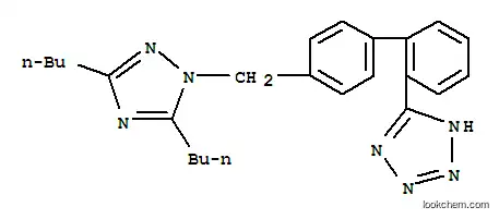 Molecular Structure of 140120-42-9 (2H-Tetrazole,5-[4'-[(3,5-dibutyl-1H-1,2,4-triazol-1-yl)methyl][1,1'-biphenyl]-2-yl]-)