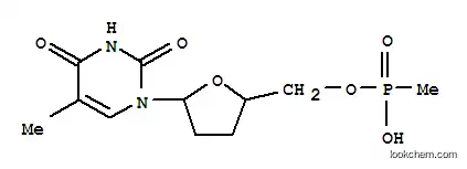 Molecular Structure of 140132-41-8 ([(2S,5R)-5-(5-methyl-2,4-dioxo-3,4-dihydropyrimidin-1(2H)-yl)tetrahydrofuran-2-yl]methyl hydrogen methylphosphonate)