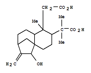 140636-07-3,4a,7-Methano-4aH-benzocycloheptene-1,2-diaceticacid, decahydro-5-hydroxy-a2,a2,1-trimethyl-6-methylene-,(1S,2S,4aR,5S,7R,9aS)- (9CI),4a,7-Methano-4aH-benzocycloheptene-1,2-diaceticacid, decahydro-5-hydroxy-a2,a2,1-trimethyl-6-methylene-,[1S-(1a,2b,4ab,5b,7b,9aa)]-; Oryzalic acid B