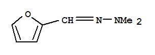 Molecular Structure of 14064-21-2 (2-Furancarboxaldehyde,2,2-dimethylhydrazone)