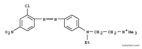 Molecular Structure of 14097-03-1 ([2-[[4-[(2-chloro-4-nitrophenyl)azo]phenyl]ethylamino]ethyl]trimethylammonium)