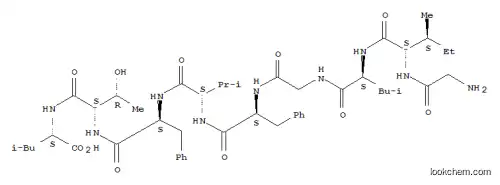 Molecular Structure of 141368-69-6 (H-GLY-ILE-LEU-GLY-PHE-VAL-PHE-THR-LEU-OH)