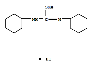 Molecular Structure of 14153-87-8 (Carbamimidothioic acid,N,N'-dicyclohexyl-, methyl ester, monohydriodide (9CI))