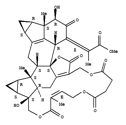 Propanoic acid,2-[(3R,3aS,3bR,4aS,5aS,6S,6aR,7aS,8S,12E,24aS,24bR,27R)-3,3a,3b,4,4a,5,5a,6,6a,7,7a,8,9,11,14,16,17,18,19,24b-eicosahydro-3,8-dihydroxy-3a,6,12-trimethyl-2,11,16,19,23-pentaoxo-23H-6,8,(142279-40-1)