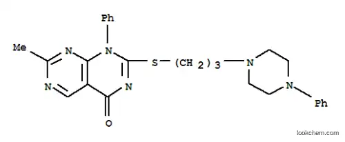 Molecular Structure of 142287-37-4 (7-methyl-1-phenyl-2-{[3-(4-phenylpiperazin-1-yl)propyl]sulfanyl}pyrimido[4,5-d]pyrimidin-4(1H)-one)