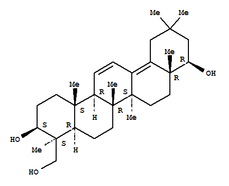 142545-67-3,Oleana-11,13(18)-diene-3,22,23-triol,(3b,4b,22b)- (9CI),(+)-YunganogeninD; Yunganogenin D
