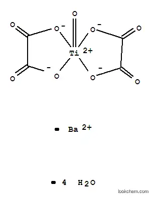 Molecular Structure of 14263-62-8 (BARIUM TITANYL OXALATE TETRAHYDRATE)
